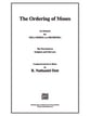 The Ordering of Moses SATB Choral Score cover